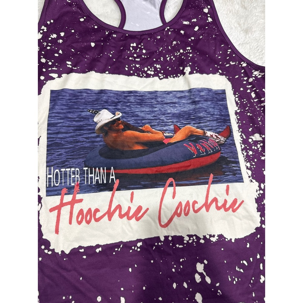 Purple Graphic Racerback Tank - Picture 3 of 4